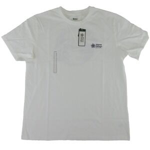 Alpine Design Organic Cotton Rocky Mountains Colorado Mens T‎ Shirt Size L White